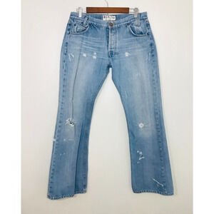 JET LAG Denim Jeans Distressed Casual Vintage Italian Blue US-36 / Ital-34